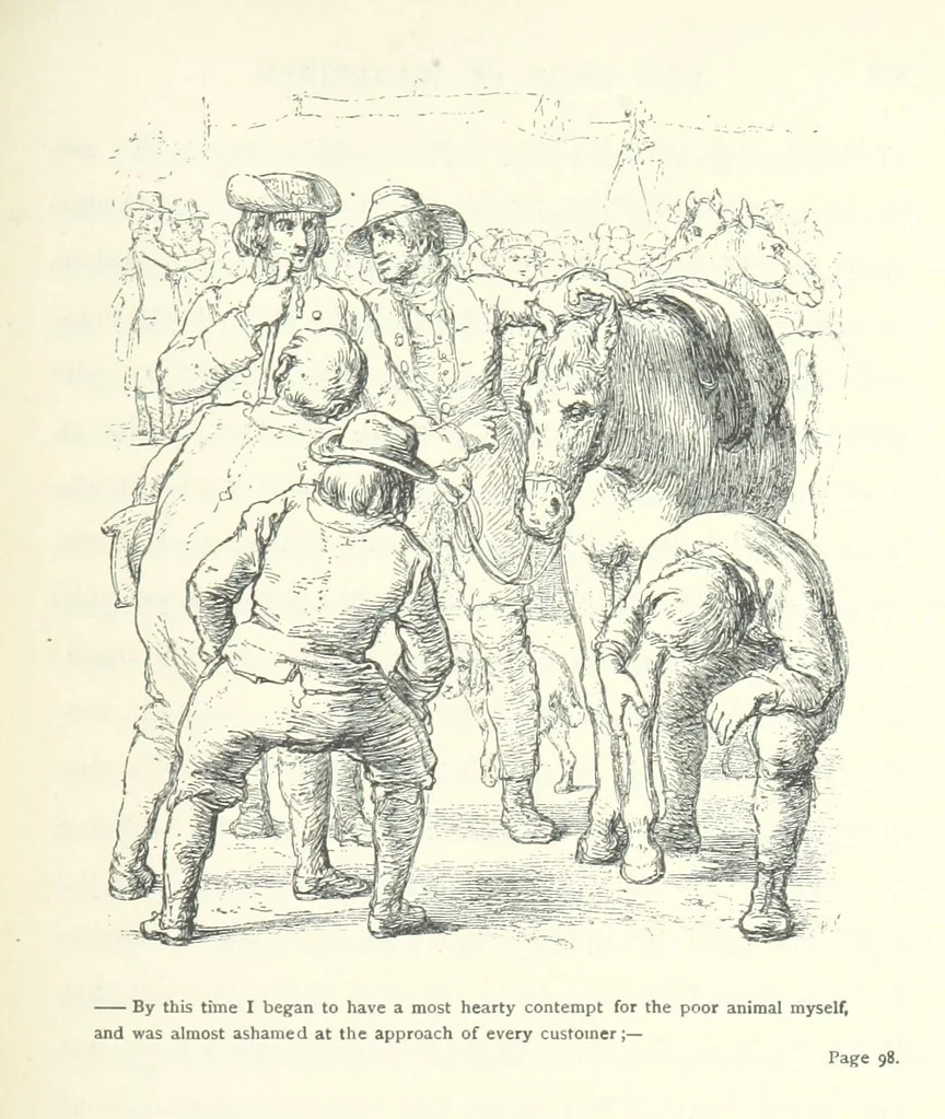 An illustration from The vicar of Wakefield. Nouvelle édition, avec une notice, un argument analytique et des notes par M. l'Abbé B. Colpin, 1896, leaf 101