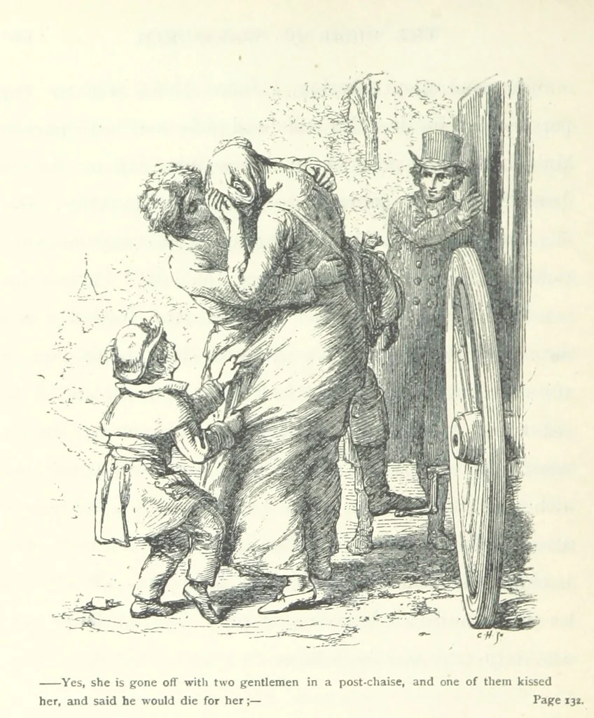 An illustration from The vicar of Wakefield. Nouvelle édition, avec une notice, un argument analytique et des notes par M. l'Abbé B. Colpin, 1896, leaf 126
