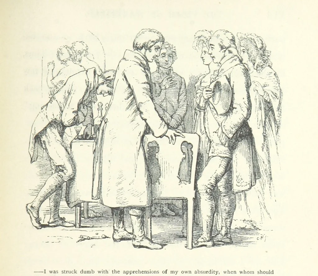 An illustration from The vicar of Wakefield. Nouvelle édition, avec une notice, un argument analytique et des notes par M. l'Abbé B. Colpin, 1896, leaf 135