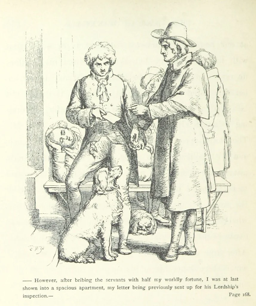 An illustration from The vicar of Wakefield. Nouvelle édition, avec une notice, un argument analytique et des notes par M. l'Abbé B. Colpin, 1896, leaf 144