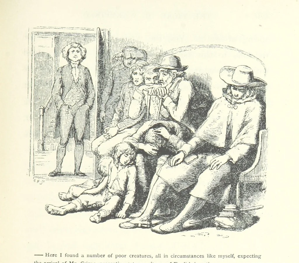 An illustration from The vicar of Wakefield. Nouvelle édition, avec une notice, un argument analytique et des notes par M. l'Abbé B. Colpin, 1896, leaf 157