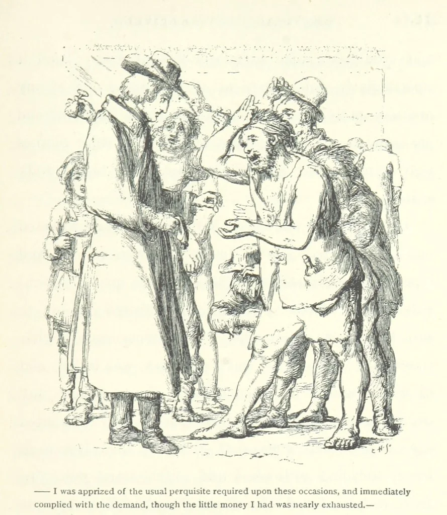 An illustration from The vicar of Wakefield. Nouvelle édition, avec une notice, un argument analytique et des notes par M. l'Abbé B. Colpin, 1896, leaf 237