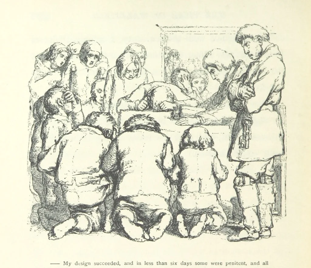 An illustration from The vicar of Wakefield. Nouvelle édition, avec une notice, un argument analytique et des notes par M. l'Abbé B. Colpin, 1896, leaf 254
