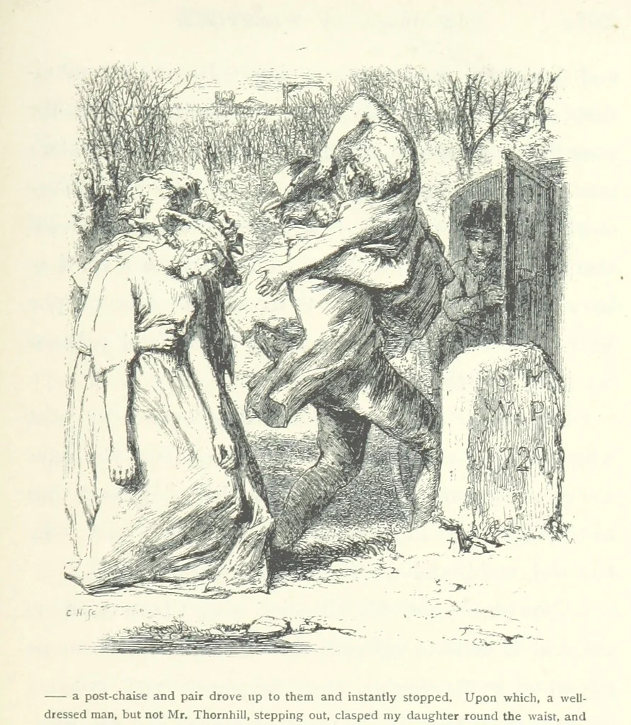 An illustration from The vicar of Wakefield. Nouvelle édition, avec une notice, un argument analytique et des notes par M. l'Abbé B. Colpin, 1896, leaf 261