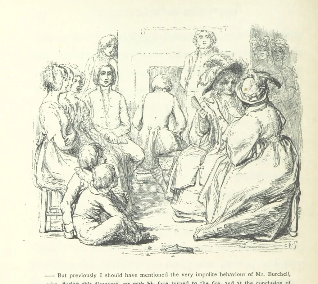 An illustration from The vicar of Wakefield. Nouvelle édition, avec une notice, un argument analytique et des notes par M. l'Abbé B. Colpin, 1896, leaf 86