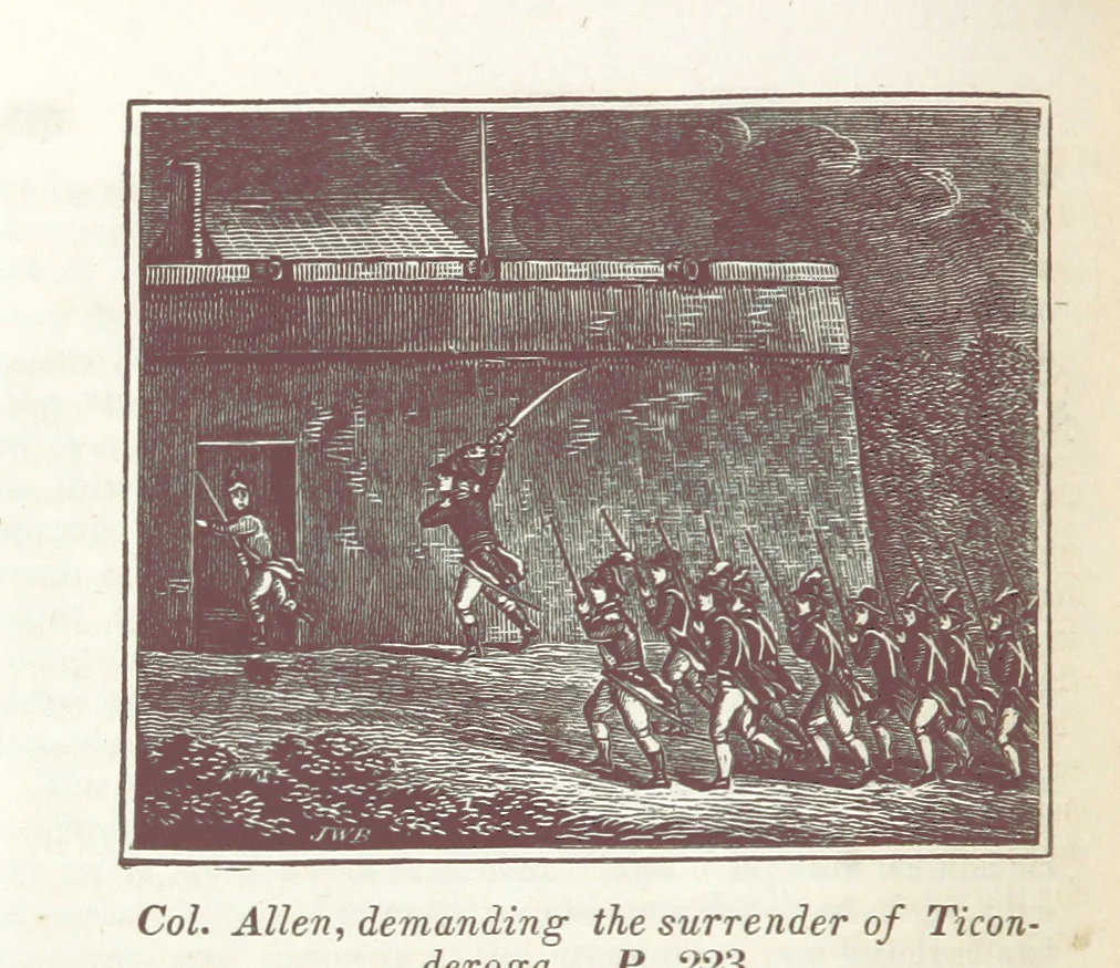 An illustration from The Child's History of the United States. Designed as a first book of history for schools. Illustrated by numerous anecdotes. Improved from the twenty-first edition, 1846, leaf 264