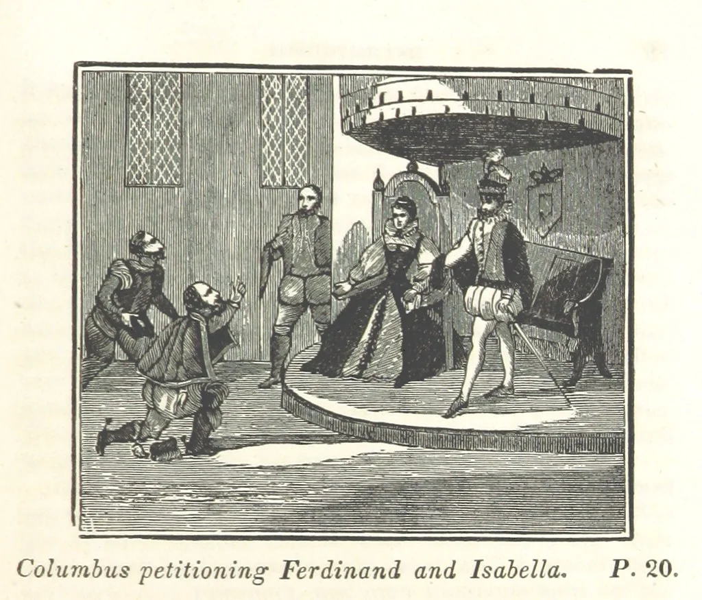 An illustration from The Child's History of the United States. Designed as a first book of history for schools. Illustrated by numerous anecdotes. Improved from the twenty-first edition, 1846, leaf 27