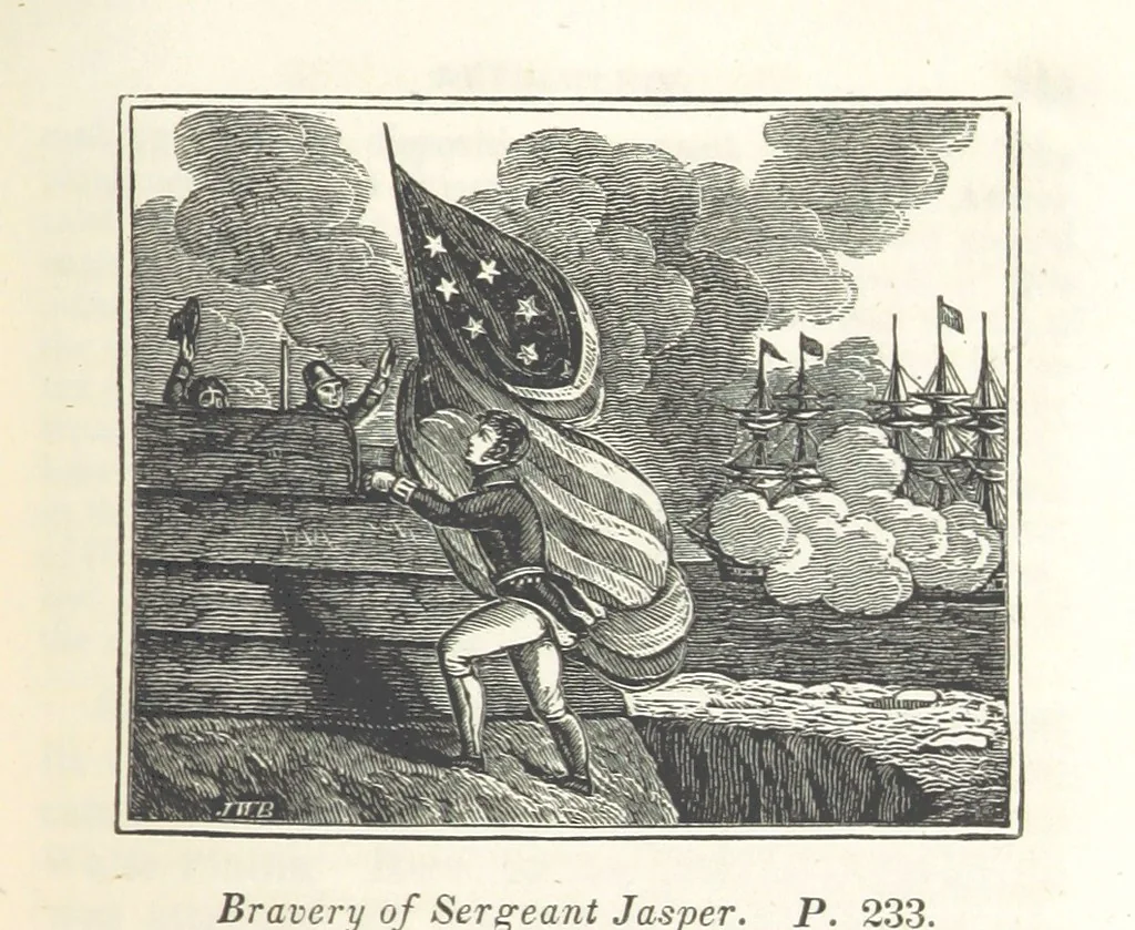 An illustration from The Child's History of the United States. Designed as a first book of history for schools. Illustrated by numerous anecdotes. Improved from the twenty-first edition, 1846, leaf 287