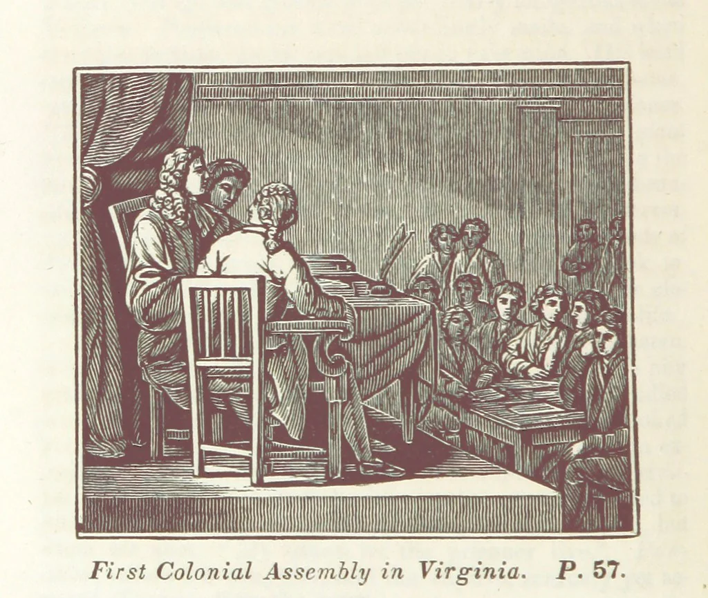 An illustration from The Child's History of the United States. Designed as a first book of history for schools. Illustrated by numerous anecdotes. Improved from the twenty-first edition, 1846, leaf 68