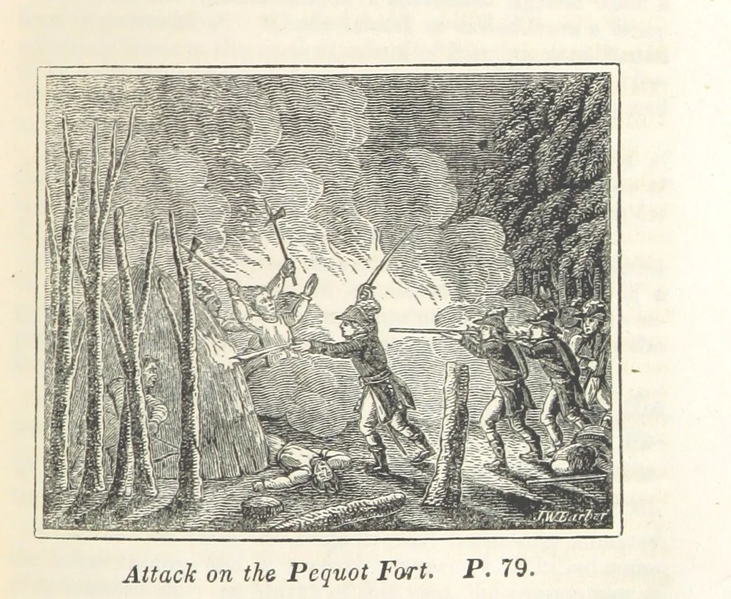 An illustration from The Child's History of the United States. Designed as a first book of history for schools. Illustrated by numerous anecdotes. Improved from the twenty-first edition, 1846, leaf 97