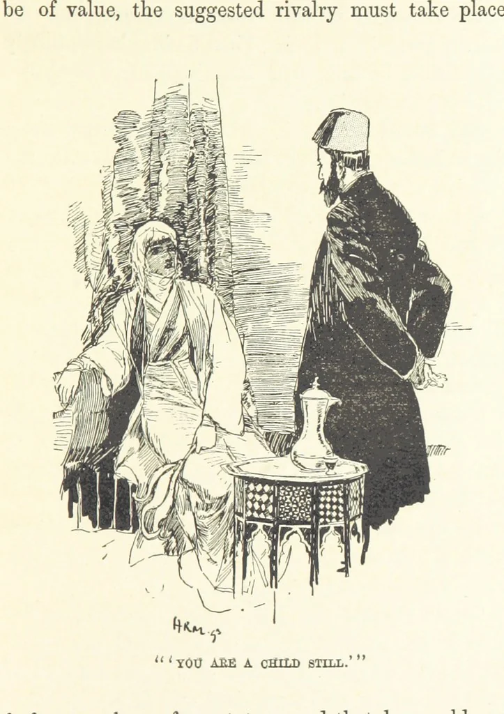 An illustration from Greater Love. By A. Gordon. And other stories by R. Barr, E. Halsted, etc, 1894, leaf 151