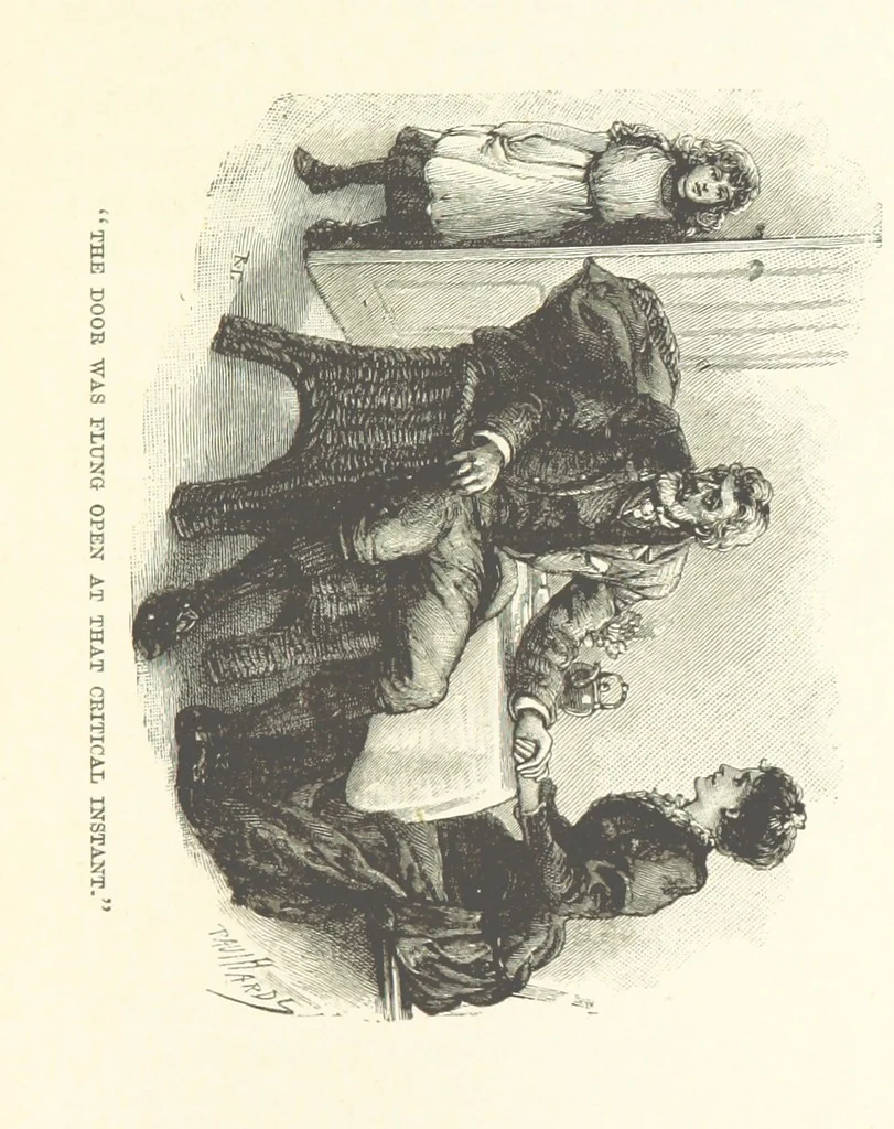 An illustration from Greater Love. By A. Gordon. And other stories by R. Barr, E. Halsted, etc, 1894, leaf 189