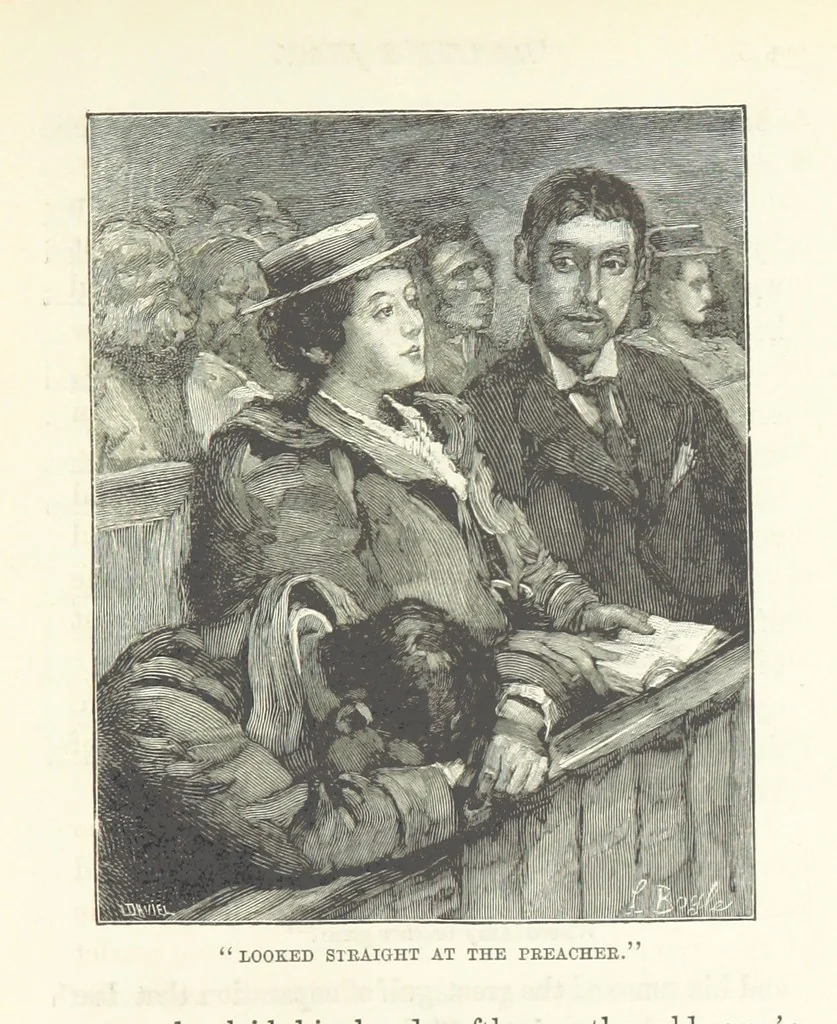An illustration from Greater Love. By A. Gordon. And other stories by R. Barr, E. Halsted, etc, 1894, leaf 219