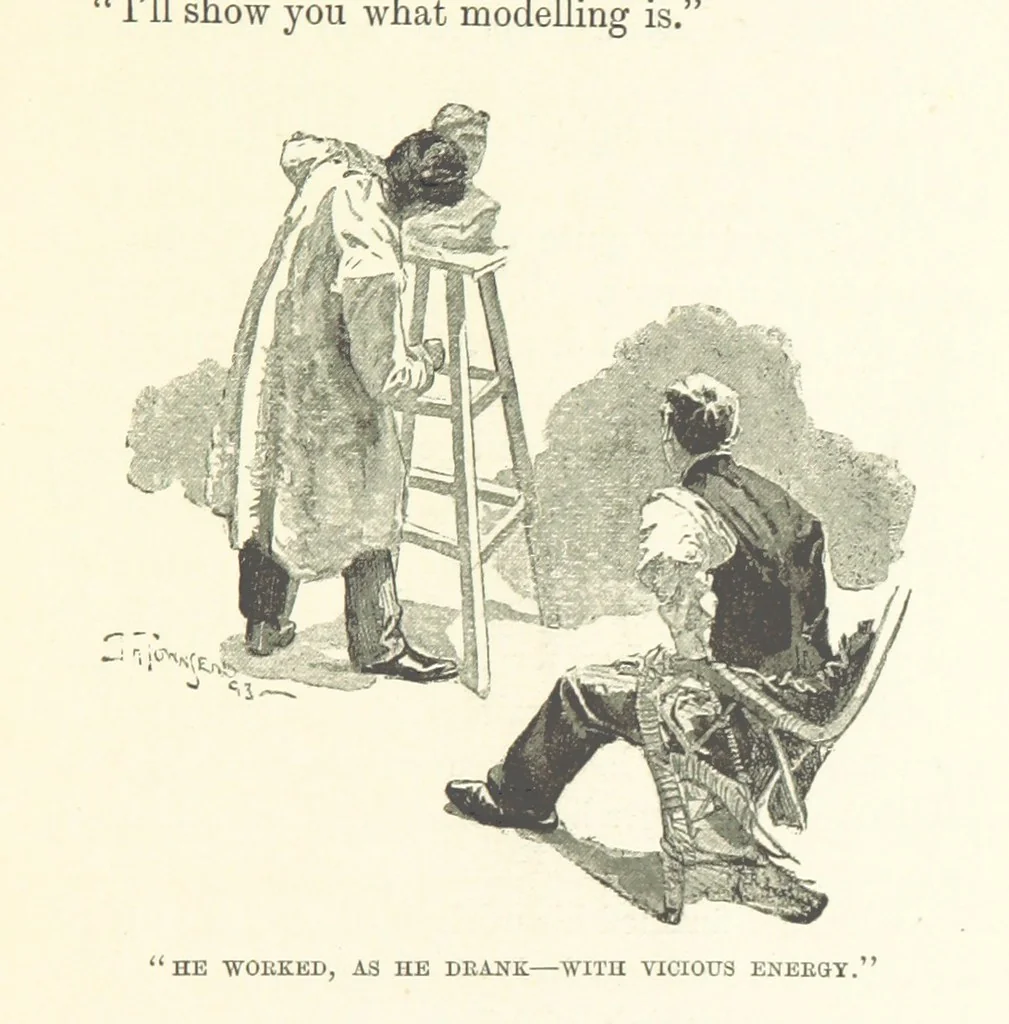 An illustration from Greater Love. By A. Gordon. And other stories by R. Barr, E. Halsted, etc, 1894, leaf 41