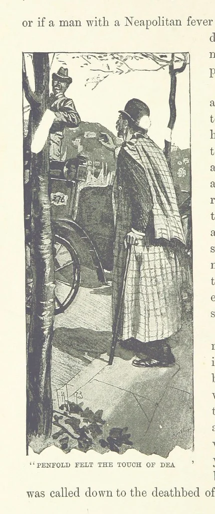 An illustration from Greater Love. By A. Gordon. And other stories by R. Barr, E. Halsted, etc, 1894, leaf 46