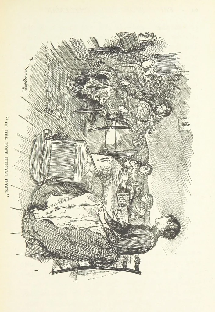 An illustration from Greater Love. By A. Gordon. And other stories by R. Barr, E. Halsted, etc, 1894, leaf 67