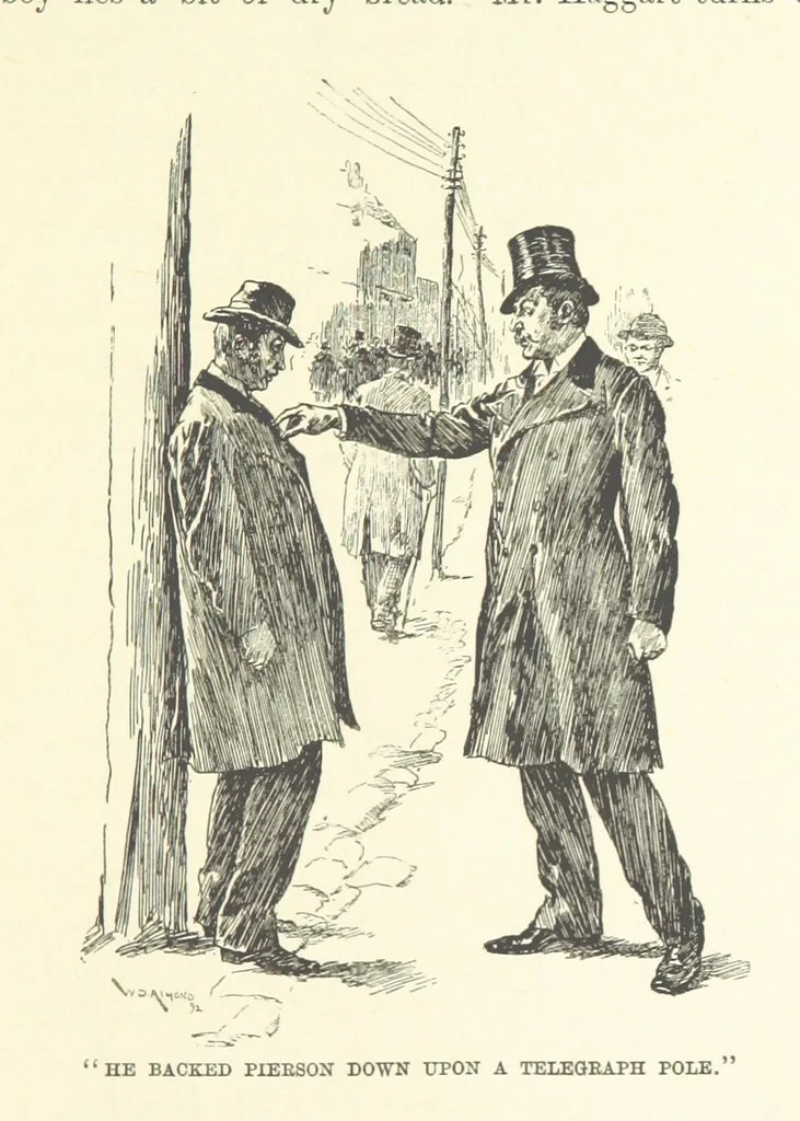 An illustration from Greater Love. By A. Gordon. And other stories by R. Barr, E. Halsted, etc, 1894, leaf 77