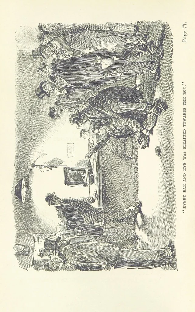 An illustration from Greater Love. By A. Gordon. And other stories by R. Barr, E. Halsted, etc, 1894, leaf 8