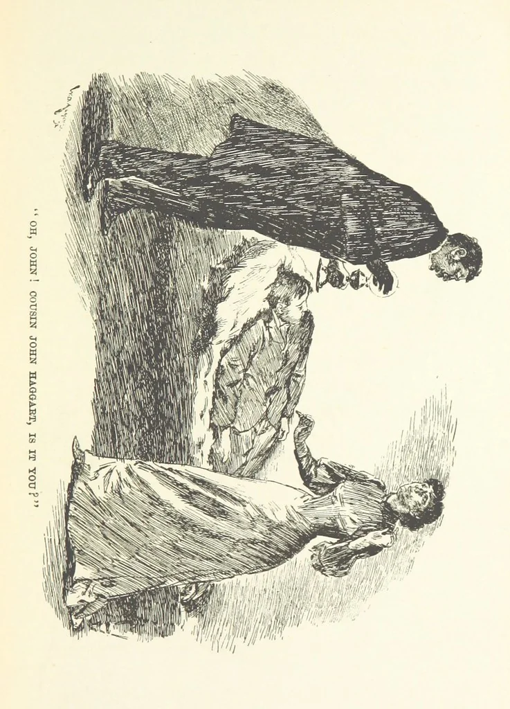 An illustration from Greater Love. By A. Gordon. And other stories by R. Barr, E. Halsted, etc, 1894, leaf 89