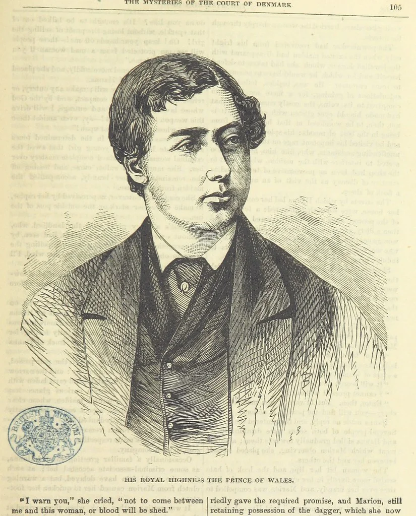 An illustration from The Mysteries of the Court of Denmark ... Illustrated, 1863, leaf 117