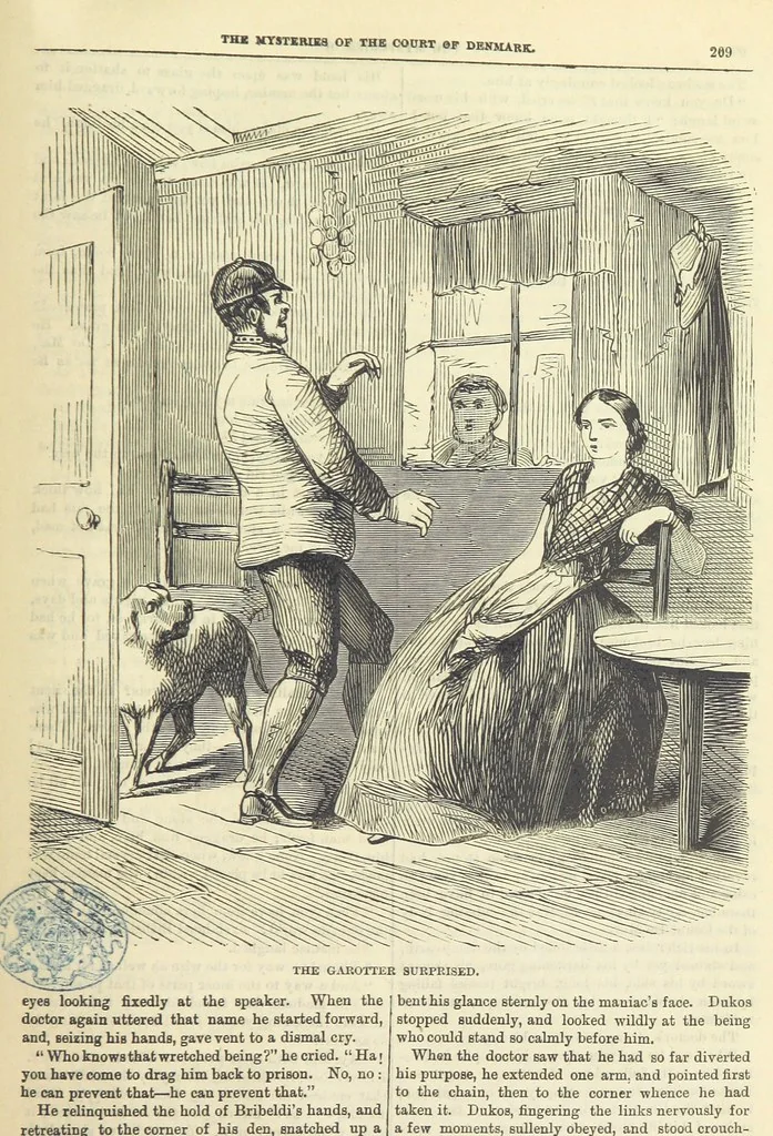 An illustration from The Mysteries of the Court of Denmark ... Illustrated, 1863, leaf 221