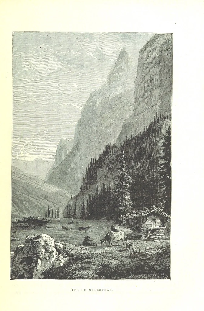 An illustration from La Suisse pittoresque, 1882, leaf 107