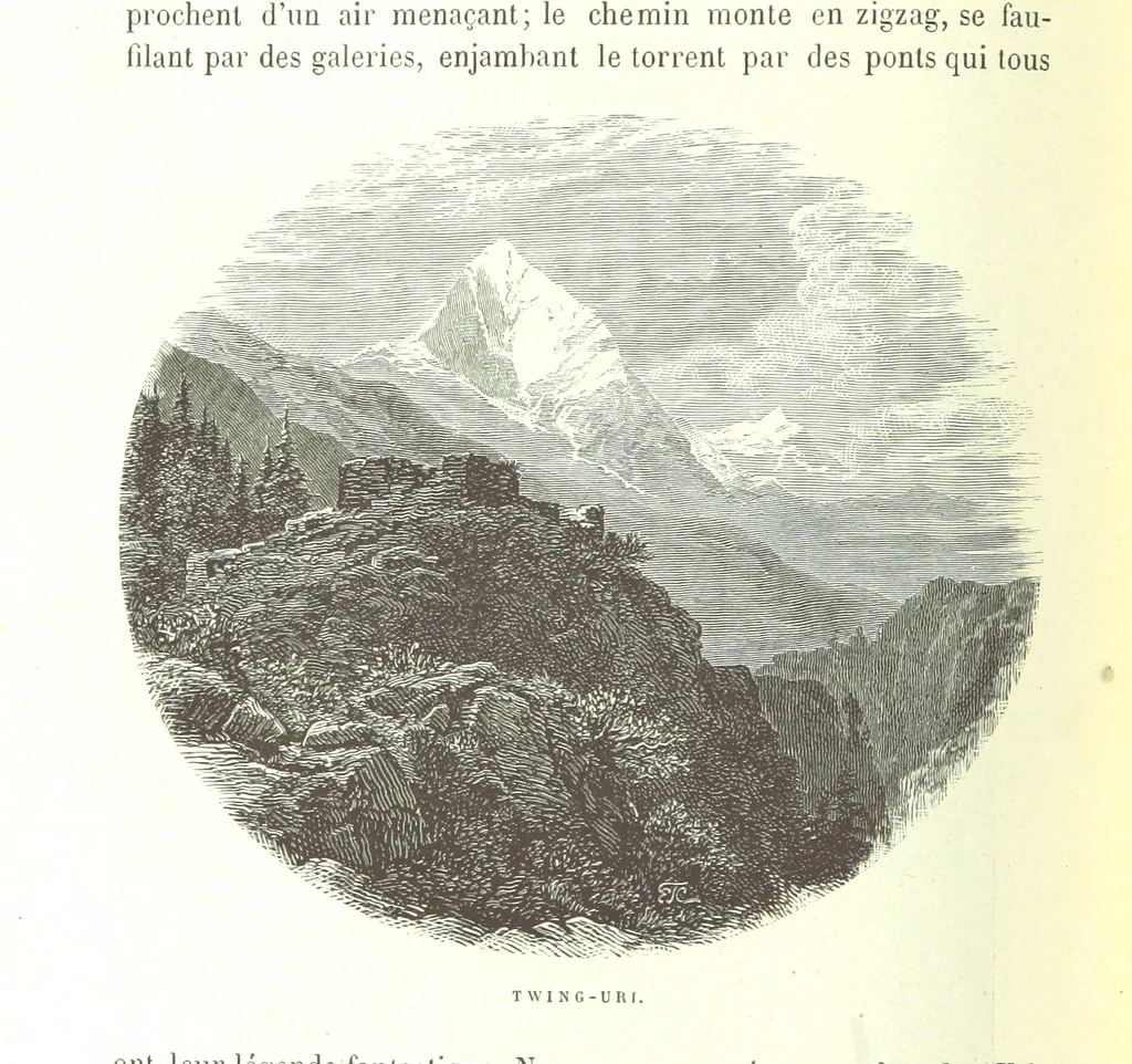 An illustration from La Suisse pittoresque, 1882, leaf 170