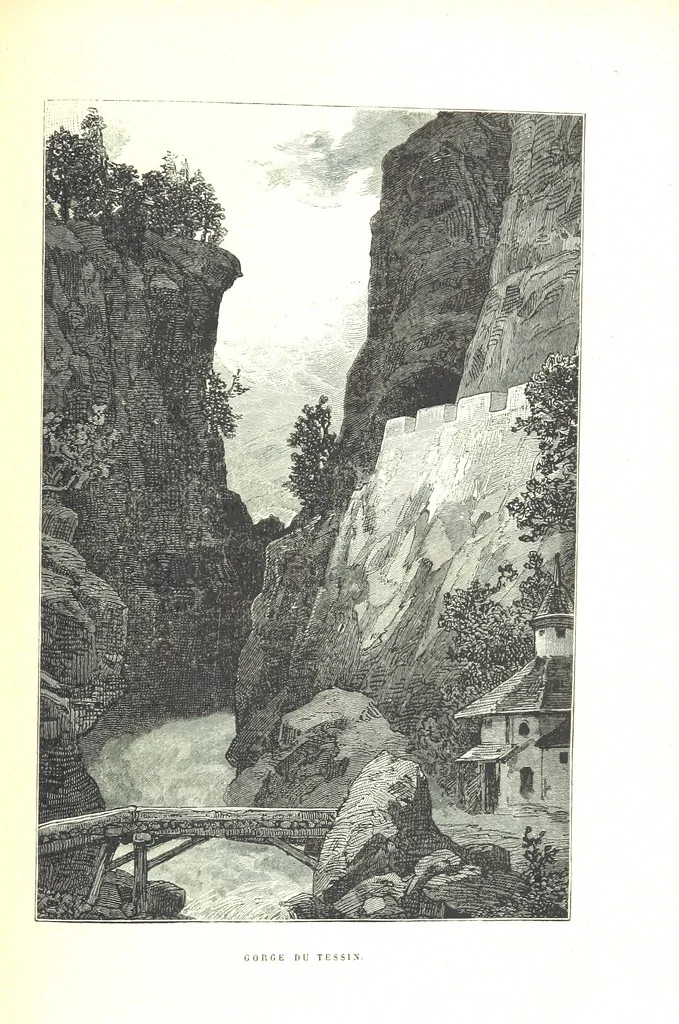 An illustration from La Suisse pittoresque, 1882, leaf 189