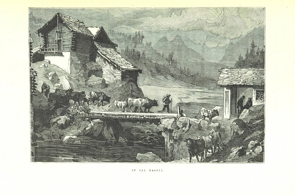 An illustration from La Suisse pittoresque, 1882, leaf 197