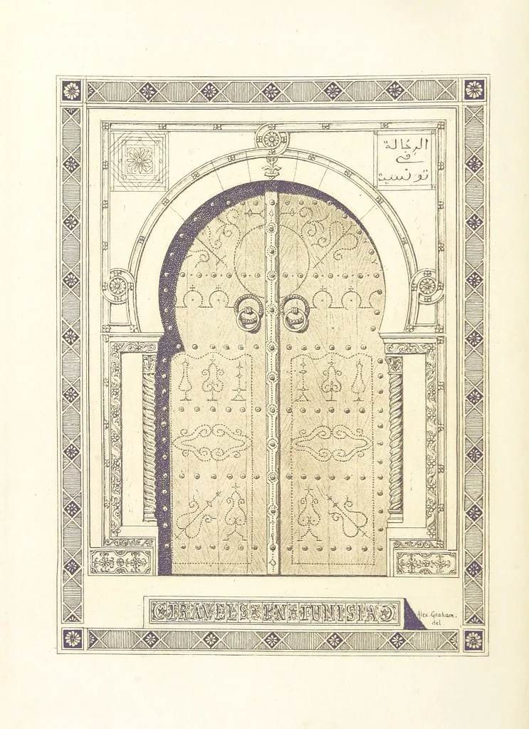An illustration from Travels in Tunisia. With a glossary, a map, a bibliography, and fifty illustrations, 1887, leaf 10