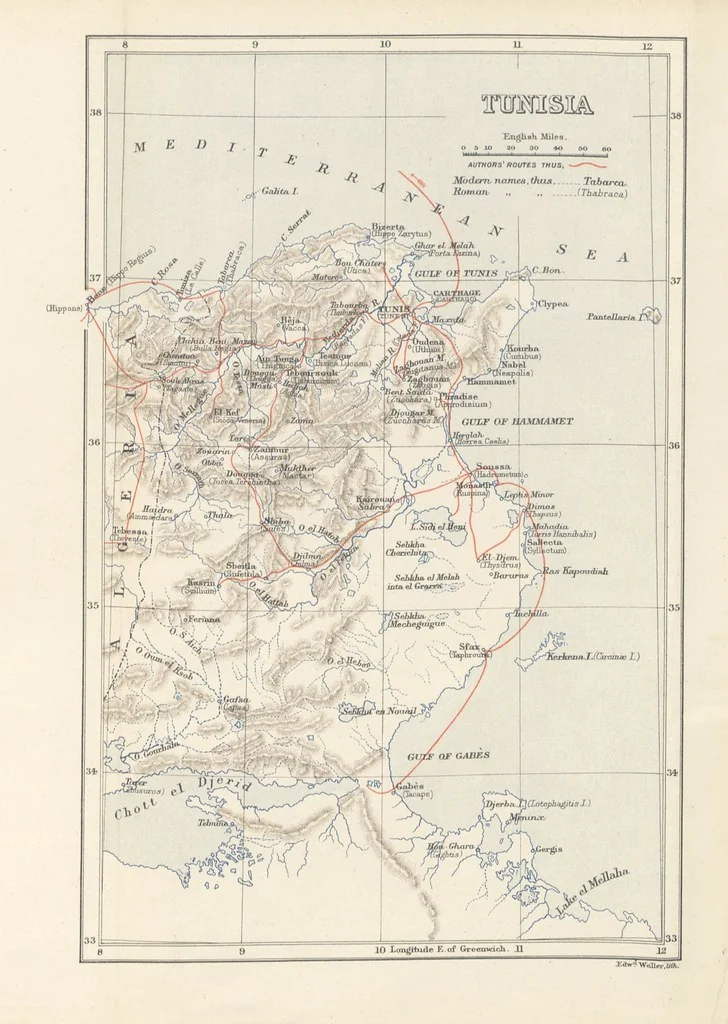 An illustration from Travels in Tunisia. With a glossary, a map, a bibliography, and fifty illustrations, 1887, leaf 381