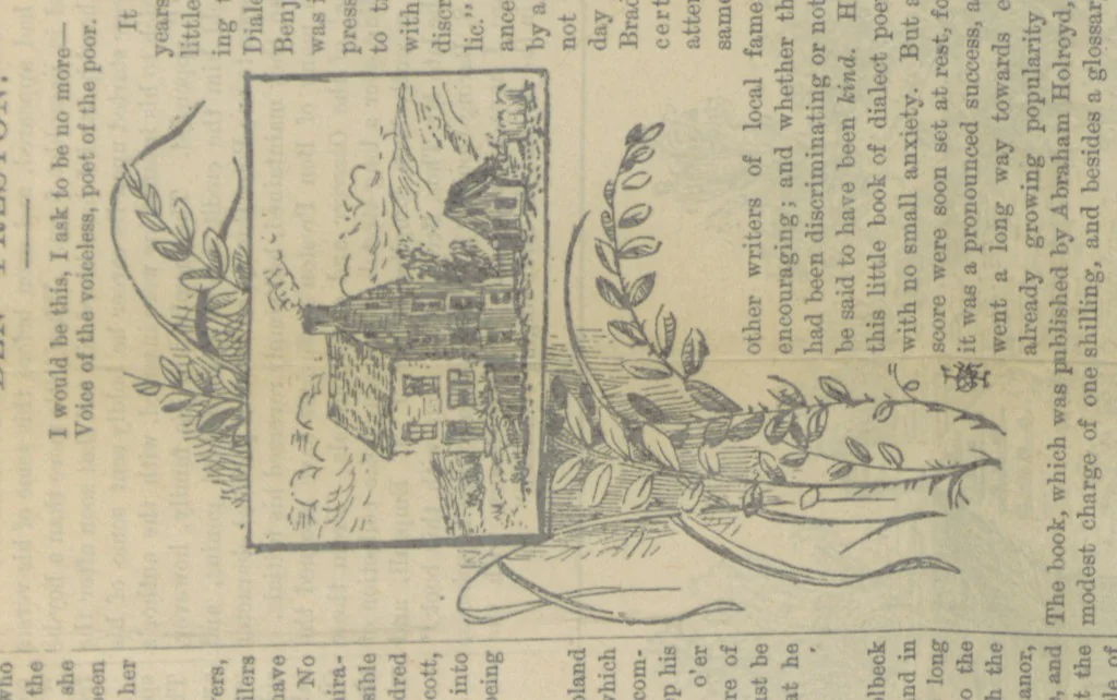 An illustration from The Poets and Poetry of Yorkshire. Comprising biographical notices of the most eminent poets, natives of the county of York. With extracts from their writings, etc, 1868, leaf 349