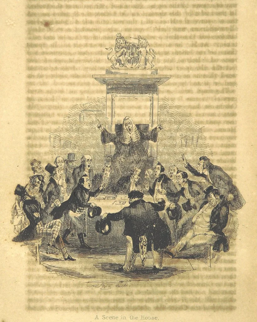 An illustration from Sketches in London ... Second edition, 1840, leaf 180
