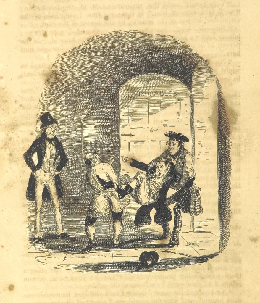 An illustration from Sketches in London ... Second edition, 1840, leaf 314