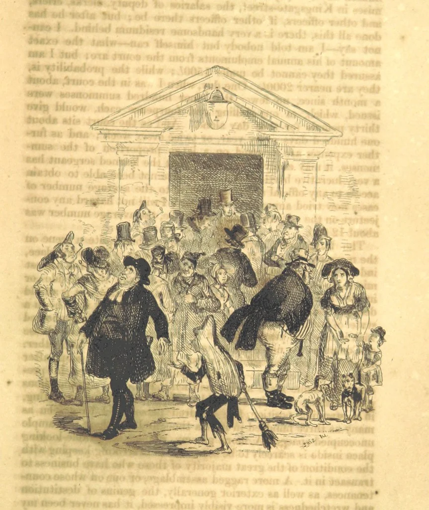 An illustration from Sketches in London ... Second edition, 1840, leaf 379