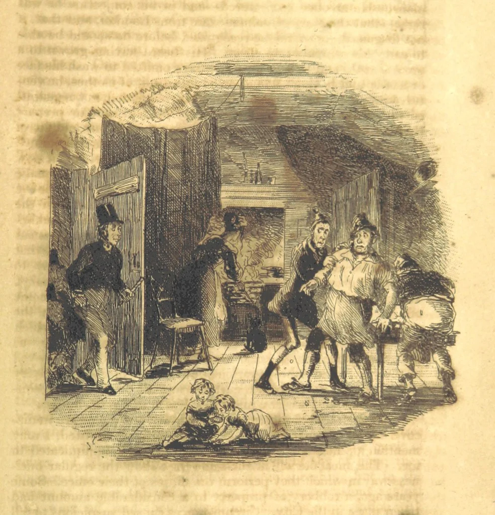 An illustration from Sketches in London ... Second edition, 1840, leaf 455