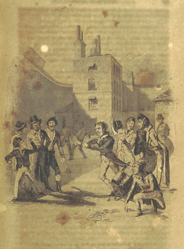 An illustration from Sketches in London ... Second edition, 1840, leaf 77