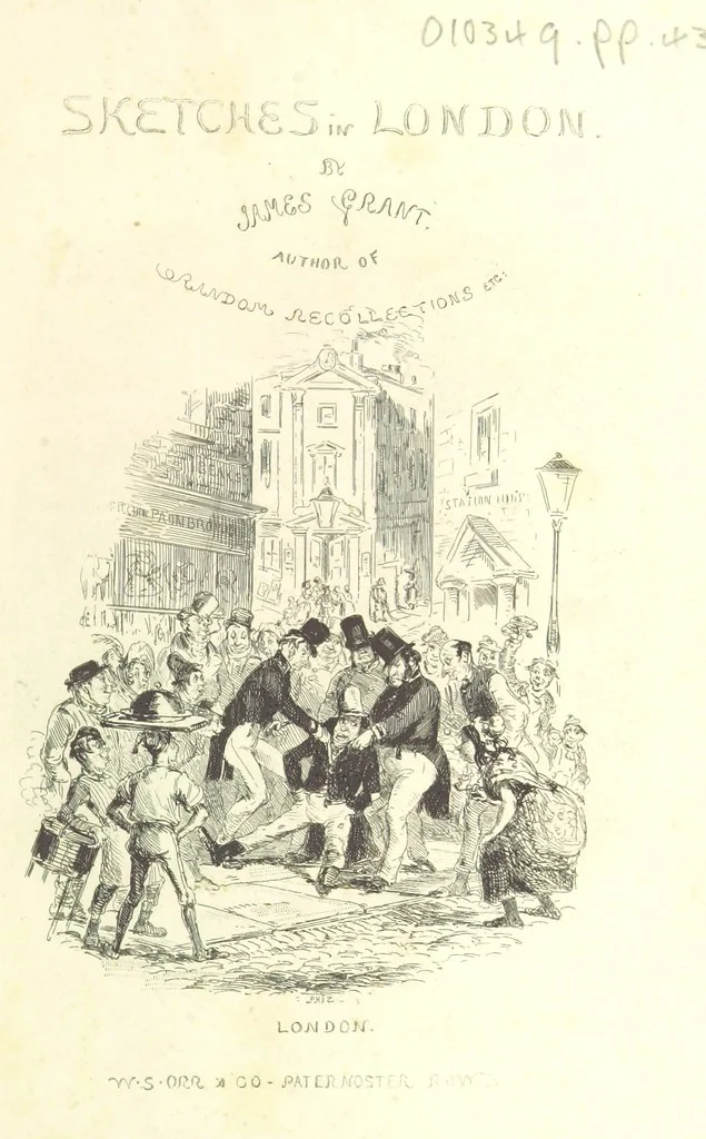 An illustration from Sketches in London ... Third edition, 1850, leaf 9
