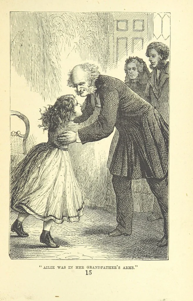 An illustration from Ailie Stuart: a story of school life. [With illustrations, 1873, leaf 223