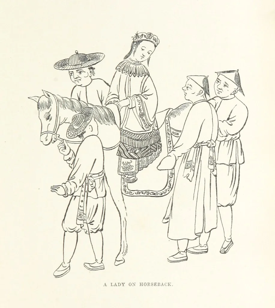 An illustration from China: a history of the laws, manners, and customs of the people. ... Edited by W. G. Gregor. With ... illustrations, 1878, leaf 303