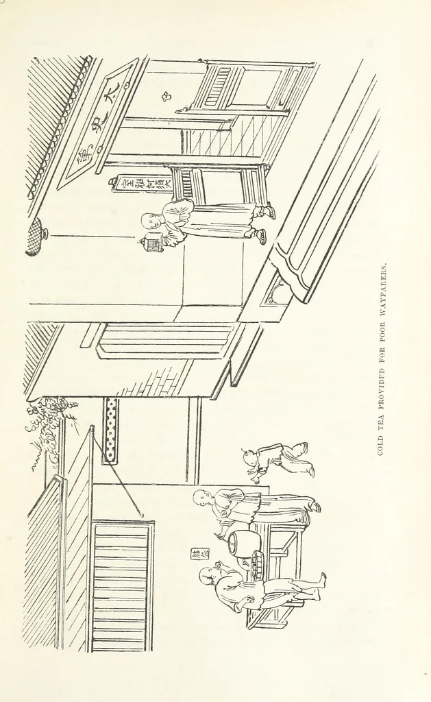 An illustration from China: a history of the laws, manners, and customs of the people. ... Edited by W. G. Gregor. With ... illustrations, 1878, leaf 95