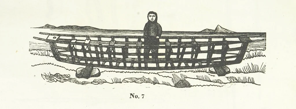 An illustration from Kaladlit Assilialiait; or, Woodcuts drawn and engraved by Greenlanders. [With coloured duplicates of Nos. 1 and 2, 1860, leaf 27
