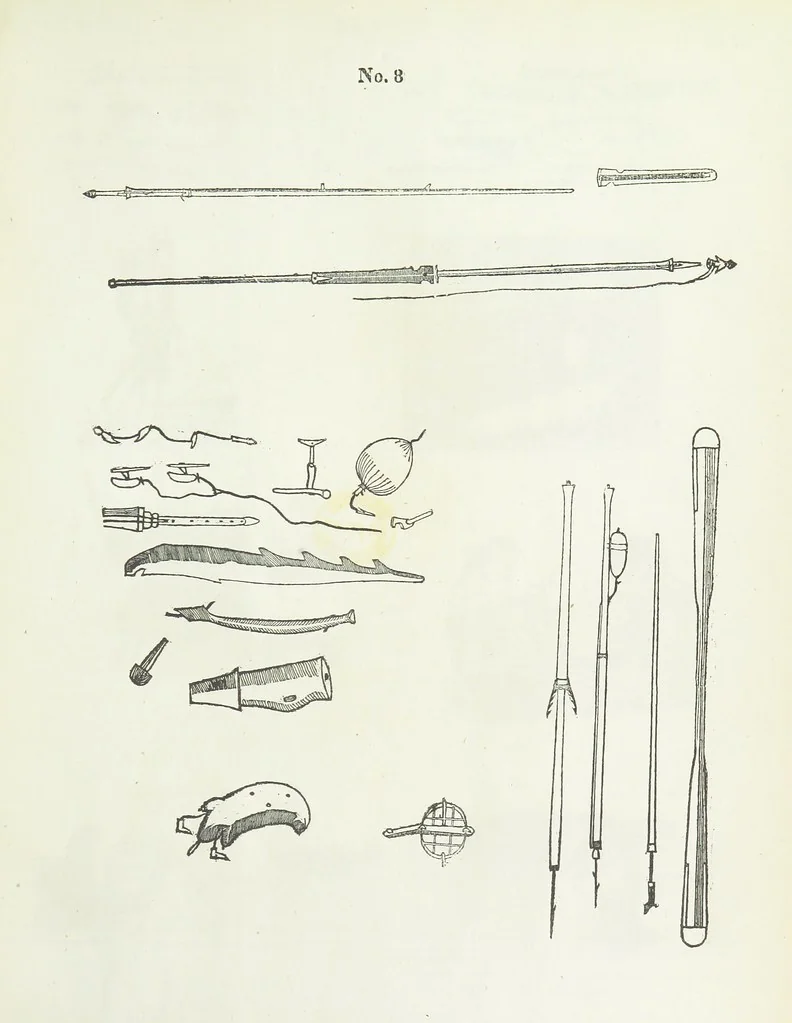 An illustration from Kaladlit Assilialiait; or, Woodcuts drawn and engraved by Greenlanders. [With coloured duplicates of Nos. 1 and 2, 1860, leaf 29