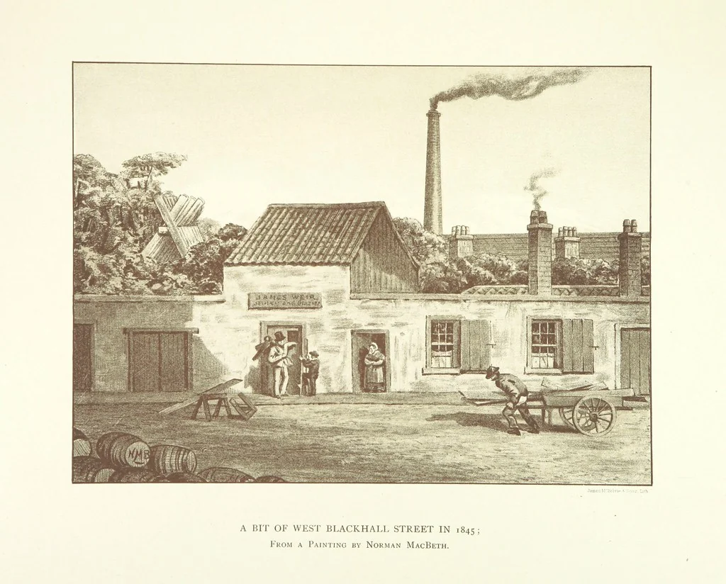 An illustration from Views & Reminiscences of Old Greenock. [With letterpress by A. Williamson, 1891, leaf 127
