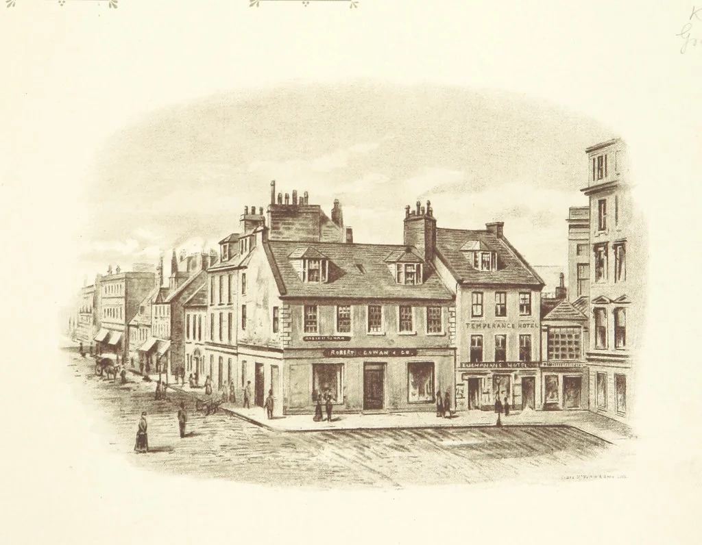 An illustration from Views & Reminiscences of Old Greenock. [With letterpress by A. Williamson, 1891, leaf 7