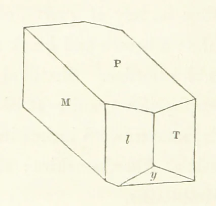 An illustration from Manual of the Mineralogy of Great Britain and Ireland, 1858, leaf 134