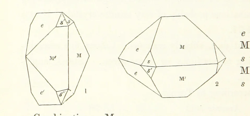 An illustration from Manual of the Mineralogy of Great Britain and Ireland, 1858, leaf 346
