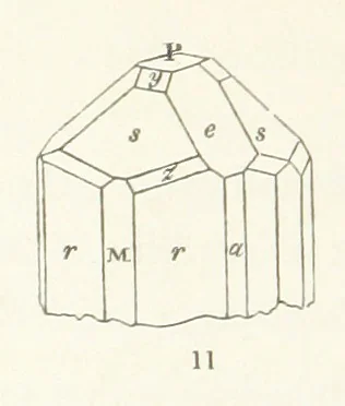 An illustration from Manual of the Mineralogy of Great Britain and Ireland, 1858, leaf 380
