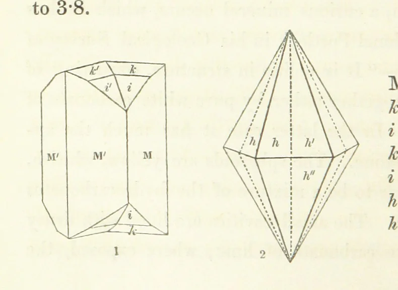 An illustration from Manual of the Mineralogy of Great Britain and Ireland, 1858, leaf 68