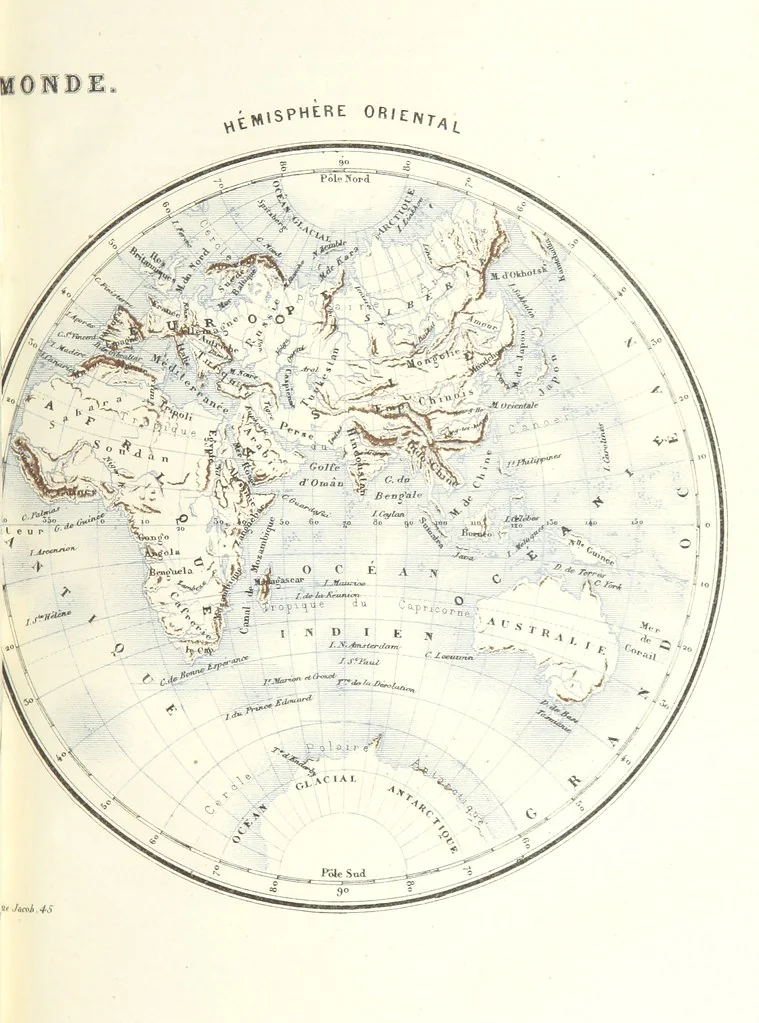 An illustration from Géographie générale; physique, politique et économique. ... Avec ... cartes ... gravures, etc, 1876, leaf 53